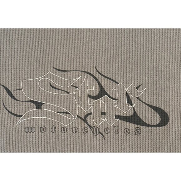 Yamaha Star Motorcycles Shirt Long Sleeve T-Shirt XL Gray Ribbed Cotton Poly - Picture 2 of 5